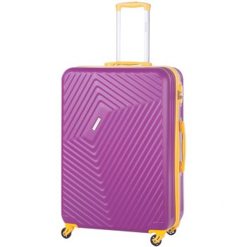 Troler Lamonza Fantasy, Mov/Galben, 77 cm