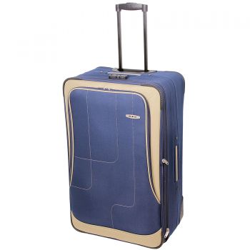 Troler Lamonza Grid, Albastru, 74 cm