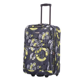 Troler Lamonza Splash, Negru/Verde, 63 cm