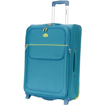 Troler Lamonza Superlight, Turcoaz, 63 cm