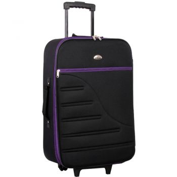 Troler Master Glide, Negru-Mov, 75cm