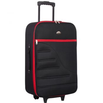Troler Master Glide, Negru-Rosu, 65cm