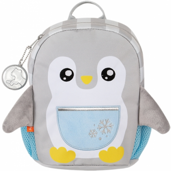 Ghiozdan Mini Dear Friends, dimensiune 26 x 20 x 15 cm, motiv Smart Penguin