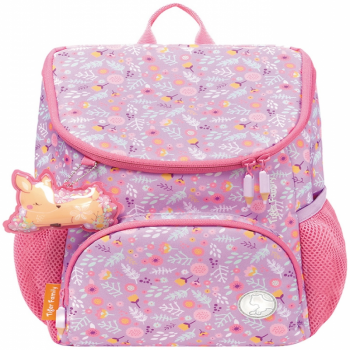 Ghiozdan Mini neechipat Little Travelers Plus, dimensiune 33 x 26 x 16 cm, motiv Woodland Deer