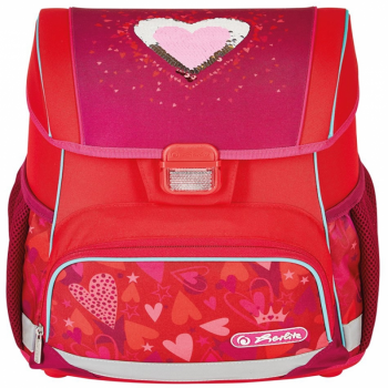 Ghiozdan neechipat Loop, dimensiune 37 x 31 x 22 cm, motiv  Sweet Hearts de firma original