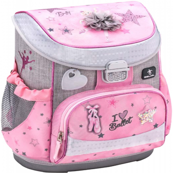 Ghiozdan neechipat Mini-Fit, dimensiune 36 x 28 x 19 cm, motiv Ballet Light Pink ieftin