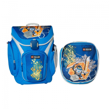 Ghiozdan Scoala Explorer si Sac Sport, Lego Core Line - Design Bleu Nexo Knights