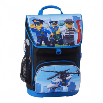 Ghiozdan Scoala Maxi si Sac Sport, Lego Core Line - Design City Police Chopper de firma original