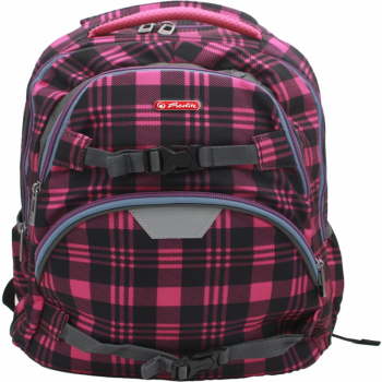 Rucsac Battle, dimensiune 43 x 29 x 22 cm, motiv Pink Checkers ieftin