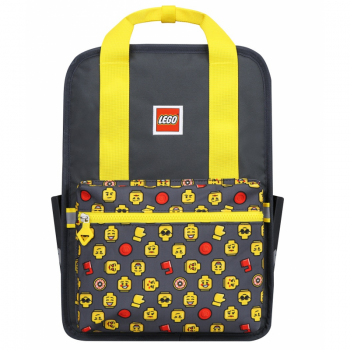 Rucsac Casual Lego Tribini Fun Large - Design Heads And Cup - Galben ieftin