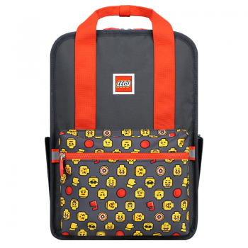 Rucsac Casual Lego Tribini Fun Large - Design Heads And Cup - Rosu de firma original