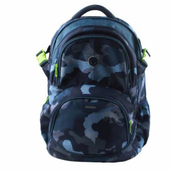 Rucsac Cosmo, dimensiune 43 x 29 x 22 cm, motiv Camouflage Blue ieftin