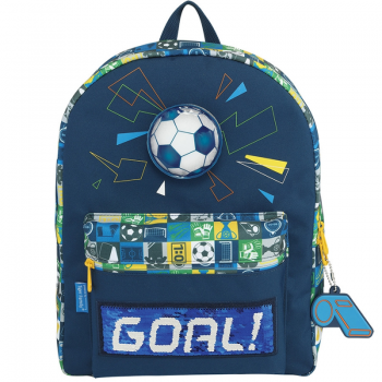 Rucsac Fun Time Lights Up, dimensiune 37 x 27 x 15 cm, motiv Football World