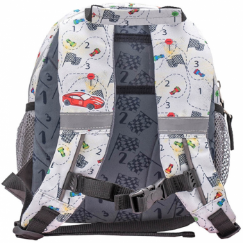 Rucsac Mini Kiddy, dimensiune 23 x 20 x 9 + 6 cm, motiv Mini Race