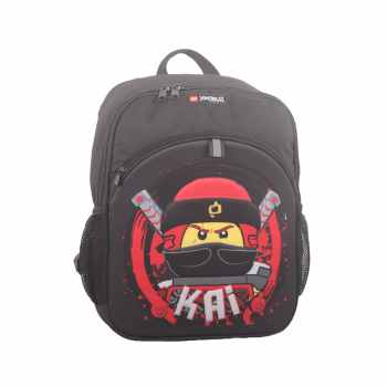 Rucsac Negru Lego M-line, Cu Buzunar Frontal - Design Rosu Ninjago Kai ieftin