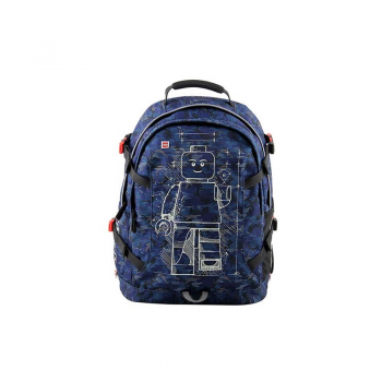 Rucsac Tech Teen, Lego Core Line - Design Minifigures Blue Camo