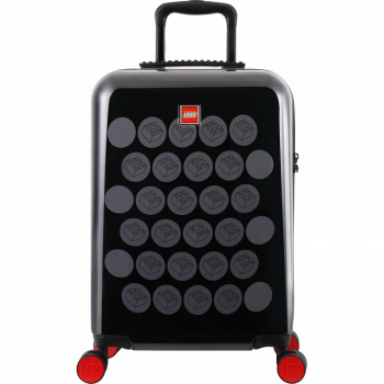 Troller 20 Inch, Material Abs, Lego Brick Dots - Negru Cu Puncte Gri