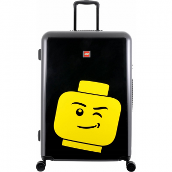 Troller 28 Inch, Material Abs, Lego Minifigure Head - Negru ieftin