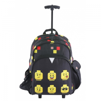 Troller/rucsac Lego V-line - Design Faces Black