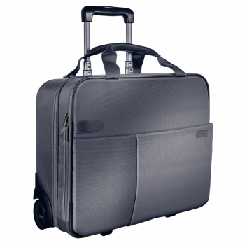 Geanta Leitz Complete Cu 2 Rotile Smart Traveller - Argintiu