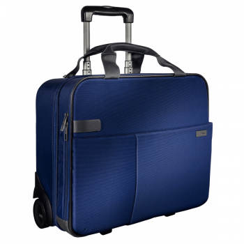 Geanta Leitz Complete Smart Traveller, Pentru Laptop De 15.6 Inch, 2 Rotile, 25l, Albastru-violet