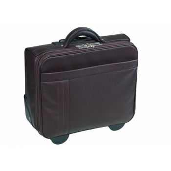 Geanta Pierre Urban Line, Cu Rotile, Din Piele Maro, Pentru Laptop, 44 X 42 X 23cm de firma original