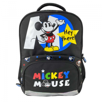 Ghiozdan Clasa 1-4 pentru Baieti, Model Mickey Mouse, Dimensiune 370x280x150 mm, Culoare Negru ieftin