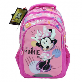 Ghiozdan Clasa 1-4 pentru Fete, Model Minnie, Dimensiune 370x280x150 mm, Culoare Multicolor de firma original