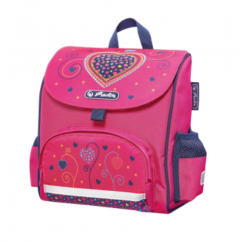 Ghiozdan Neechipat Mini Softbag Pink Hearts ieftin