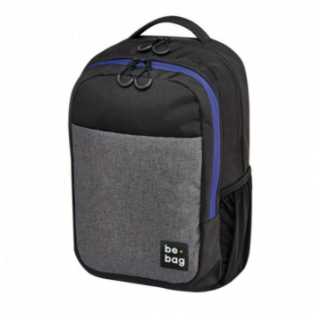 Rucsac Be.bag, Model Be.clever, Dimensiune 43x30x18 Cm, Culoare Gri + Stilou Gratis ieftin