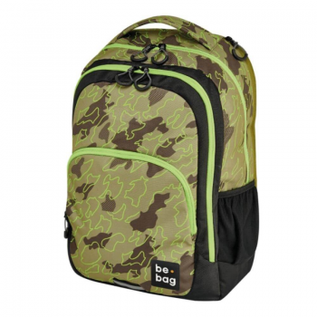 Rucsac Be.bag, Model Be.ready, Dimensiune 46x33x23 Cm, Motiv Abstract Camouflage + Stilou Gratis