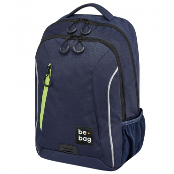 Rucsac Be.bag, Model Be.urban, Dimensiune 43x28x19 Cm, Culoare Albastru Indigo + Stilou Gratis