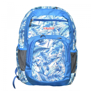 Rucsac Holic Cu Doua Compartimente, Compartiment Pentru Laptop, Dimensiune 44 X 30 X 20 Cm, Motiv Blue Leaves de firma original