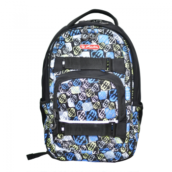 Rucsac Skater Cu Doua Compartimente, Compartiment Pentru Laptop Si Tableta, Dimensiune 43 X 27 X 18 Cm, Motiv Ice Cubes ieftin