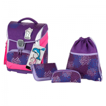 Set Ghiozdan Etui Stickere Cutie Carti si Sac Sport Schneiders Sprinkle Plus, 31x40x22 cm de firma original