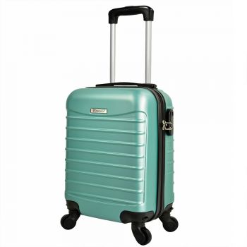 Troler cabina avion, Model Line, 40 x 30 x 20 cm, Quasar & Co., roti detasabile, turcoaz Troler cabina avion, Model Line, 40 x 30 x 20 cm, Quasar & Co., roti detasabile, turcoaz