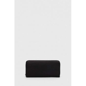 Answear Lab portofel de piele femei, culoarea negru