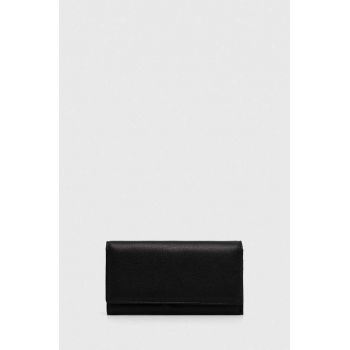Answear Lab portofel de piele femei, culoarea negru