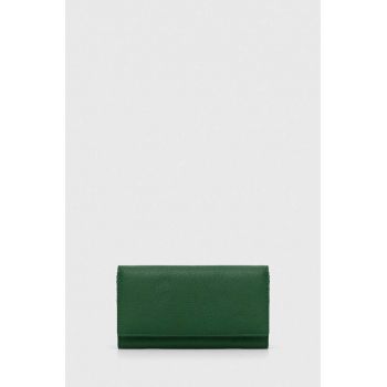 Answear Lab portofel de piele femei, culoarea verde