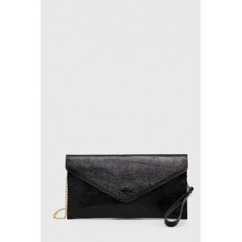 Answear Lab poseta piele culoarea negru