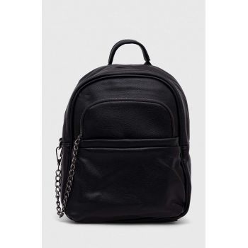 Answear Lab rucsac femei, culoarea negru, mic, neted