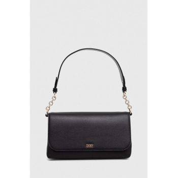 Dkny poseta de piele culoarea negru