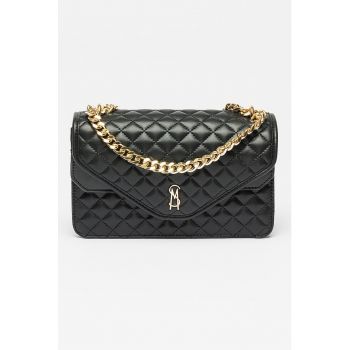 Geanta crossbody de piele ecologica cu aspect matlasat Senza