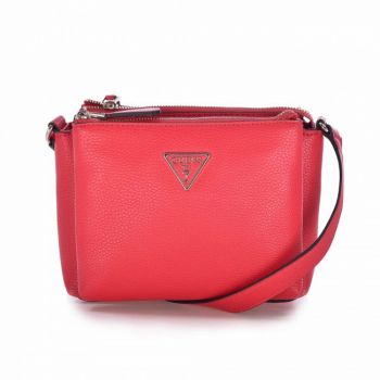 Guess, Geanta crossbody mica, model Becca (Pentru: Femei, CULOARE: Alb prafuit/Roz prafuit/Negru) de firma originala