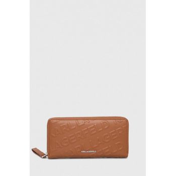 Karl Lagerfeld portofel femei, culoarea maro