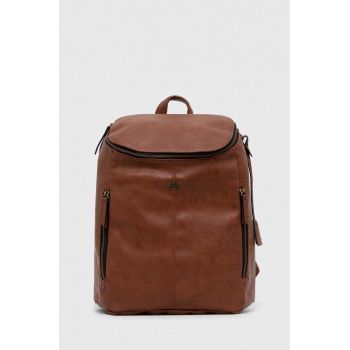 Medicine rucsac femei, culoarea maro, mare, neted