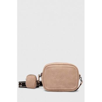 Pepe Jeans poseta BASSY BASS culoarea bej