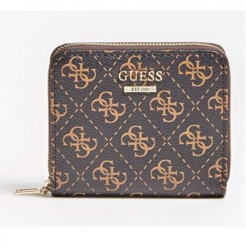 Portofel dama Guess Camy SLG Small Zip Around (Pentru: Femei, CULOARE: Maro) ieftina