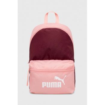 Puma rucsac femei, culoarea roz, mic, cu imprimeu ieftin