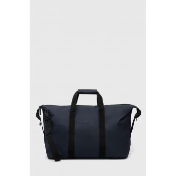 Rains geantă 14200 Weekendbags culoarea bleumarin de firma originala